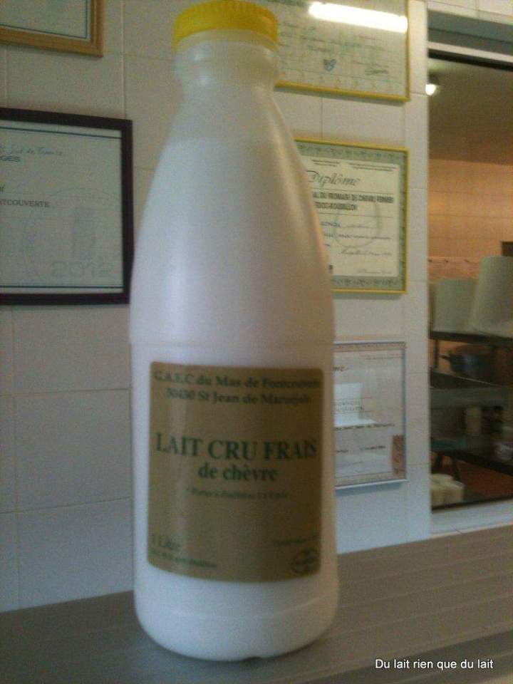 Lait cru frais Saint-Jean-de-Maruéjols-et-Avéjan