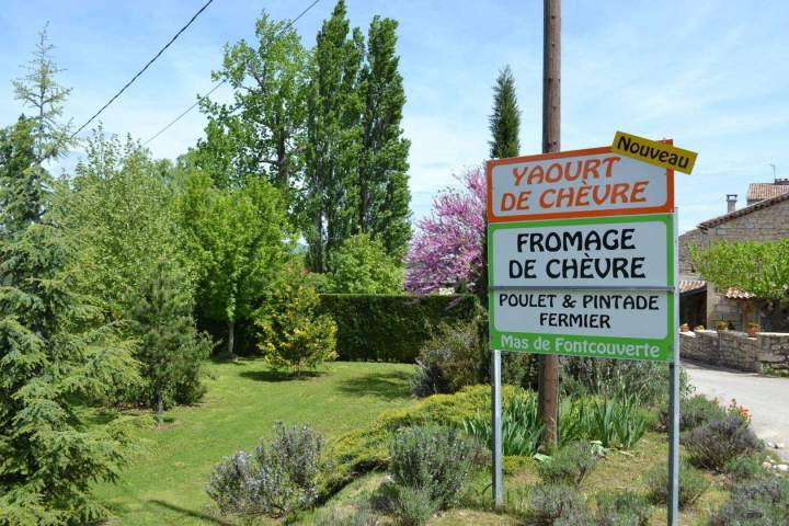 Panneau publicitaire Mas de Fontcouverte Saint-Jean-de-Maruéjols-et-Avéjan