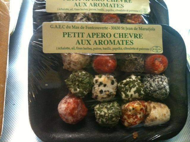 Petit apéro chèvre aux aromates Saint-Jean-de-Maruéjols-et-Avéjan